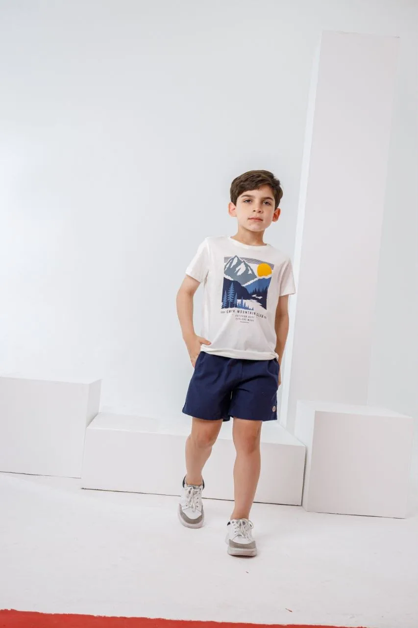 Conjunto Masculino Short e Camisa Basica - Loja de Roupa Infantil Bebela Moda Kids