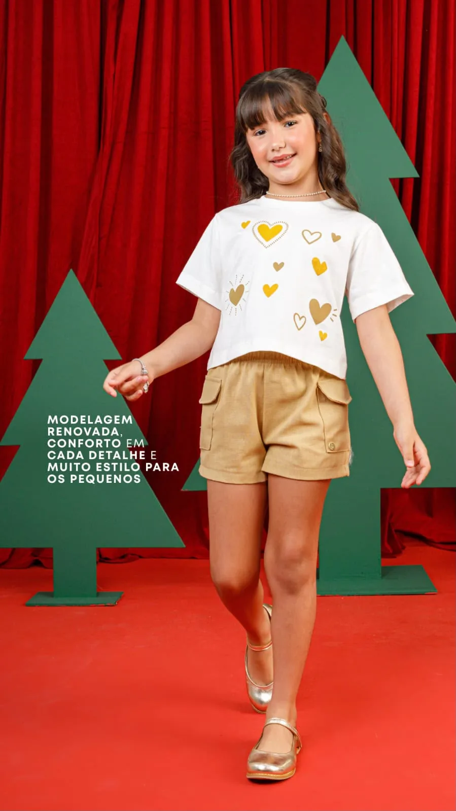 Kit Feminino Short e Camisa Basica - Loja de Roupa Infantil Bebela Moda Kids